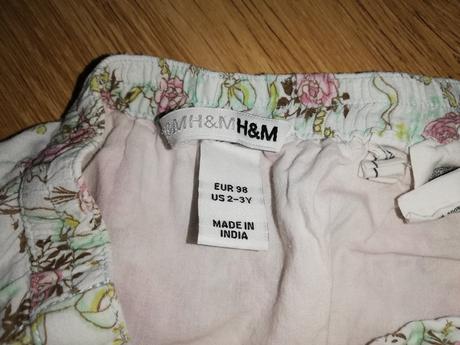 Delší sukýnka s kytičkami, h&m,98