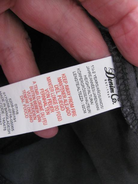 Elastická sukně s laclem s třpytkou, denim co,92