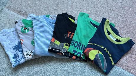 Chlapecká trika s krátkým rukávem 6x 86/92, 86