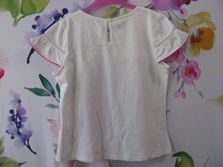 Krásné dívčí bílé tričko s volánkem monsoon, monsoon,152