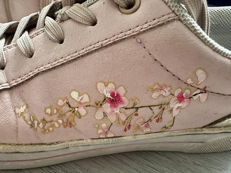 Dívčí boty graceland, růžové s květinami, vel. 37, graceland,37