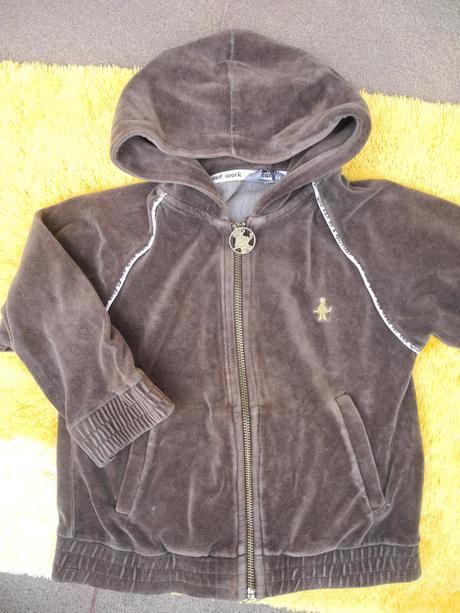 Sametová mikina, h&m,110