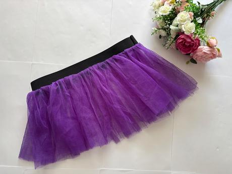 An8/ sukně tylová fialová - v.cca 7/8 let, 128