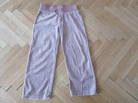 3x sametové tepláky 4-5 let, 104–116