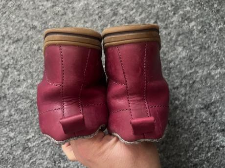 Dívčí kotníkové kožené boty s gumovou špičkou 26, bubble gummers,26