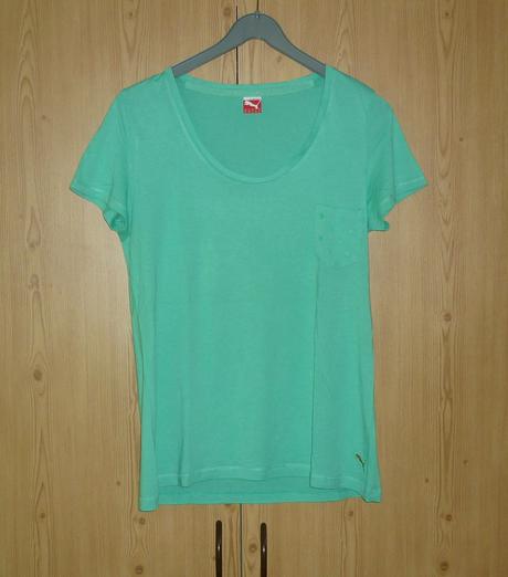 Mentolově zelené dámské tričko puma, puma,m