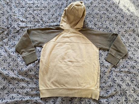 Chlapecká khaki mikina s kapucí vel. 140/10 let, okay,140