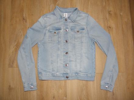 Dívčí riflová / džínová bunda zn. h&m vel.152, h&m,152