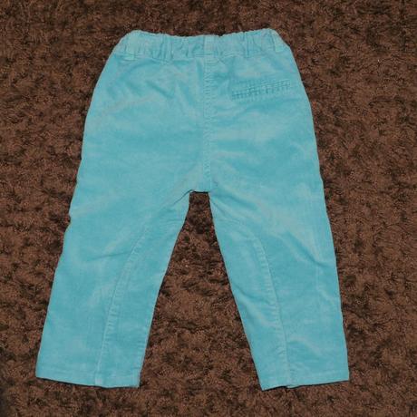 Manzestrove tyrkysove kalhoty vel.80 baby club, baby club,80