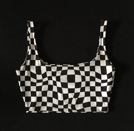 Vel. 36 černobílý topík, bershka,36