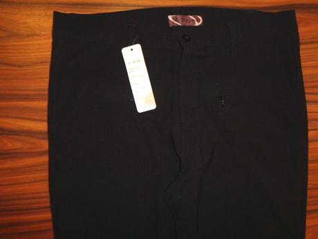 Černé společenské elastické kalhoty, m