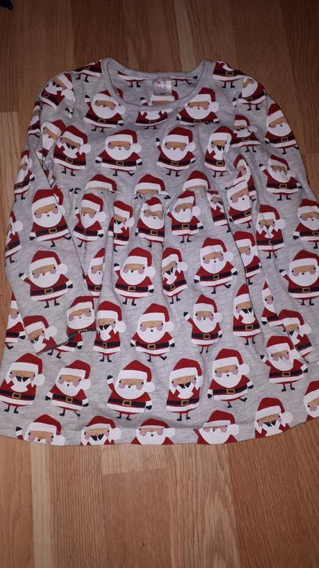 Šedé vánoční šaty vel. 98, 98