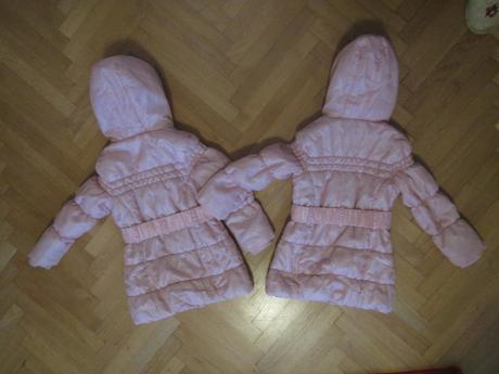 2x zimní bundy kabátky 122, 122