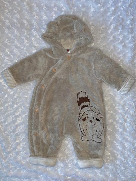 Béžová chlupatková kombinéza c&a, c&a,68