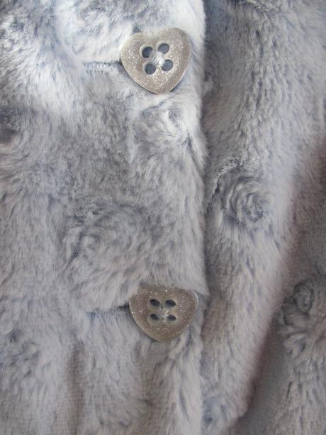 Kožešinová modrá bundička s kapucí, tu,98