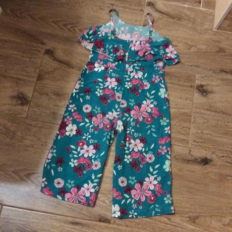Kalhotový overal s květinkami, george,122