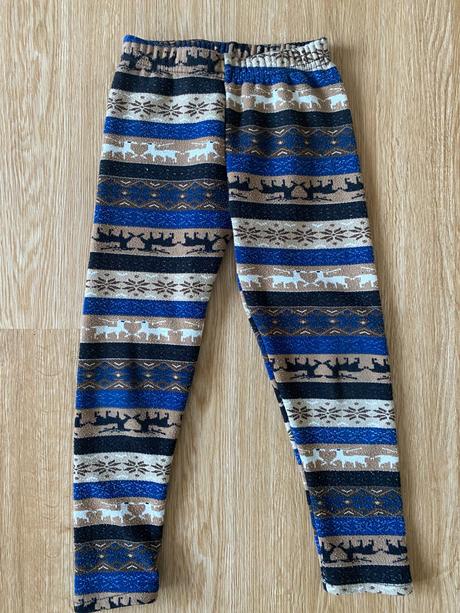 Vyteplené legíny - vel. 134/140, 122