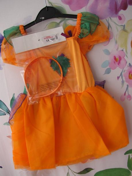 Karnevalový kostým šaty s čelenkou- dýně-halloween, 