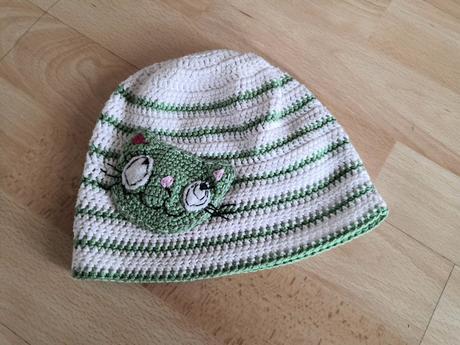 Háčkovaná čepice & čepička 104/110, 104