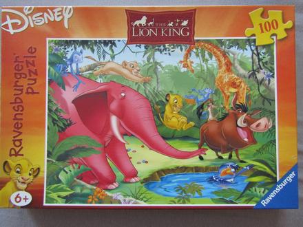 Puzzle ravensburger lví král 6+, 