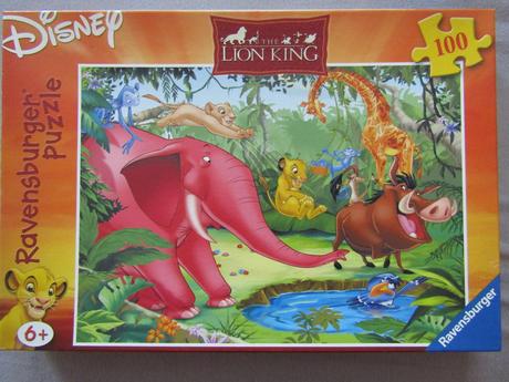 Puzzle ravensburger lví král 6+,
