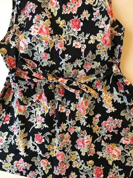 Květovaný top na vázačku, vel s/m, topshop, topshop,s