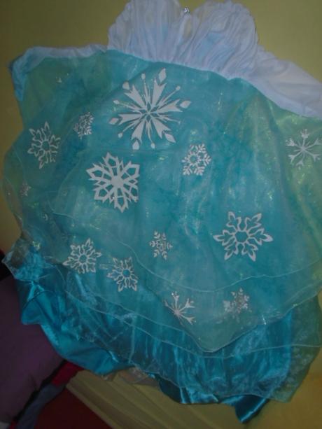 Šaty elsa frozen licence luxusní vel 9/10 let 140, 