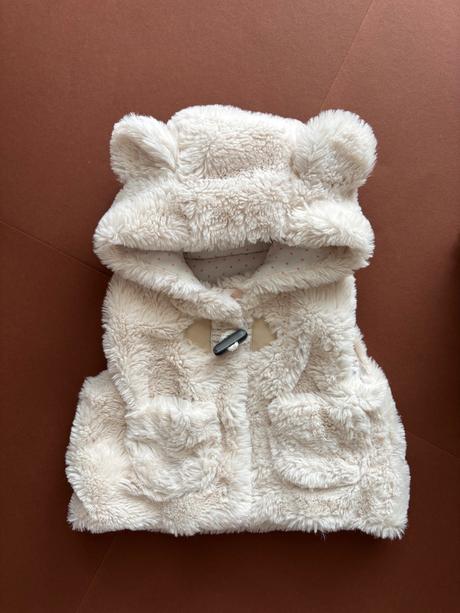 Vestička krásná chlupatá - v. newborn, nutmeg,56