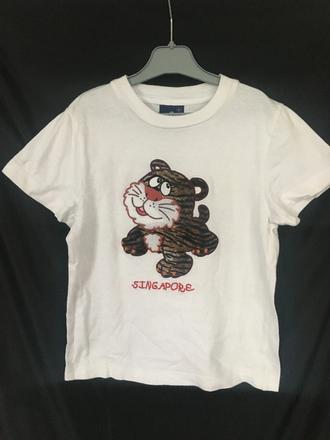 Vel. 110 bílé triko s tygrem, 110