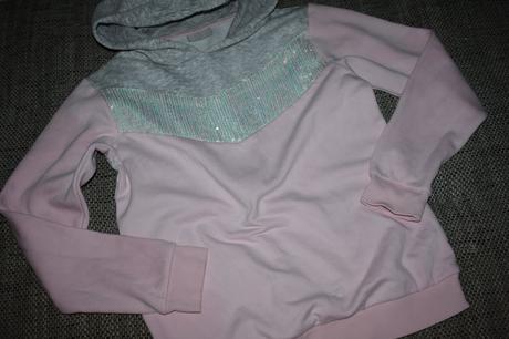 Dívčí mikina s flitry matalan, velikost 152/158, matalan,152