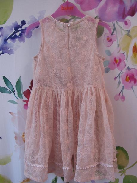 Růžové krajkové šatičky next, next,104