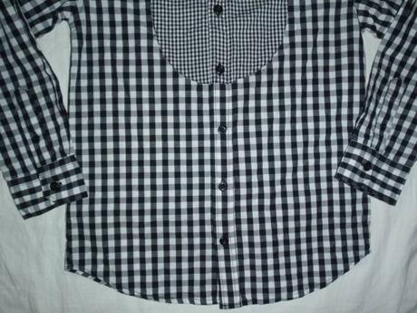 Exkluzivní černobílá kostičkovaná košile, f&f,140
