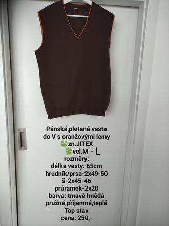 Vesta- pánská,vel.m- l, l