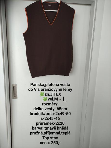 Vesta- pánská,vel.m- l, l