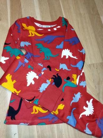 Červené pyžamo s dinosaury 110 next, next,110