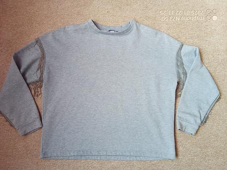Mikina s řetízky zn."h&m" vel."l" i větší, h&m,l