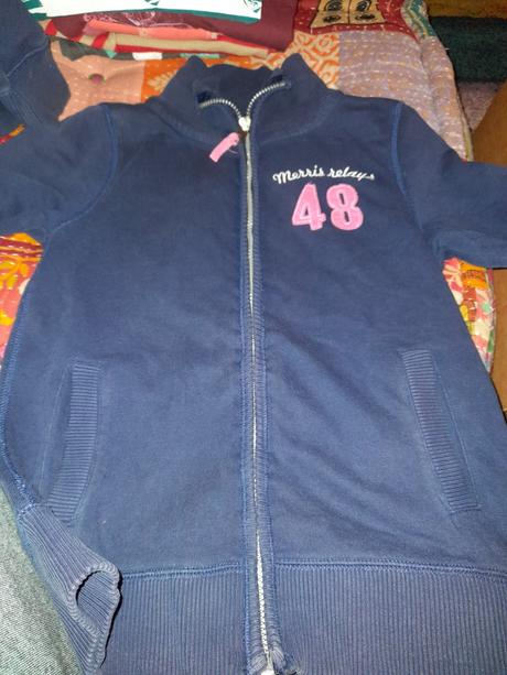 Mikina s číslem sport tmavě modrá, 164