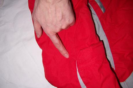 Červená zimní bunda, m