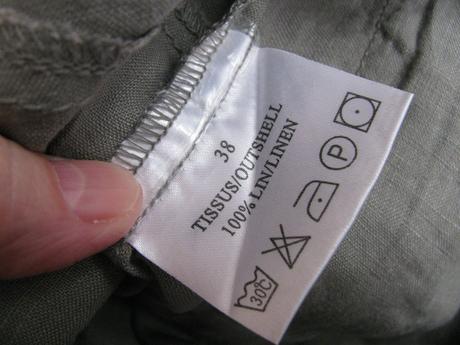 Dámské lněné tenké kapri kalhoty/tříčtvrťáky, 38