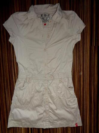 Nádherná béžová silnější šatovka, esprit,170