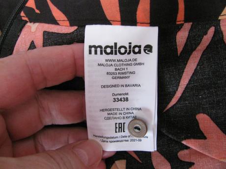 Barevné tenké kotníkové letní kalhoty maloja, l