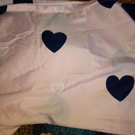 Růžové mikrosaténové povlečení se srdíčky, šířka (cm): 120,délka (cm): 200