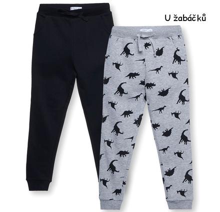 2-pack tepláky dinosauři bavlněné vel. 98, sinsay,98