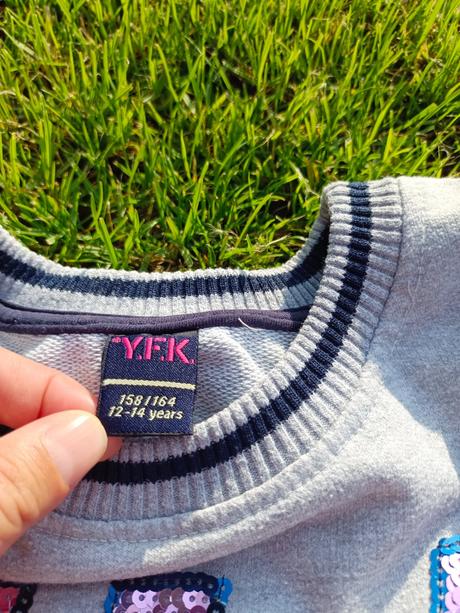 Dívčí mikina, mikinové šaty, 164