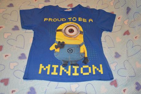 110 116 bavlněné triko krátký rukáv s potiskem, 116