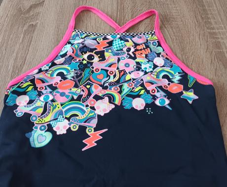 Dívčí plavky brusle nabaiji, nabaiji,158