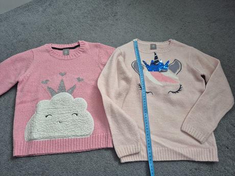 2 x růžový svetřík, 128