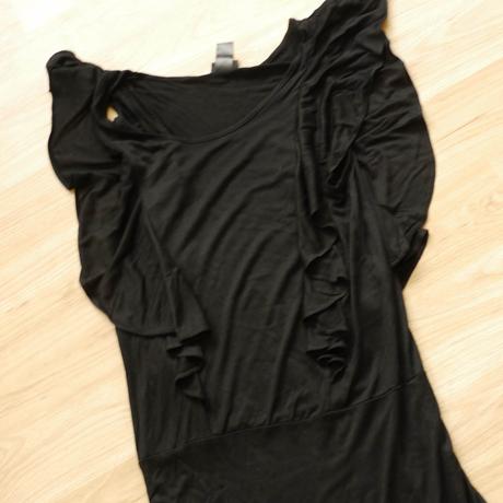 Cerne pary tricko s volanky vel.xs h&m, h&m,xs