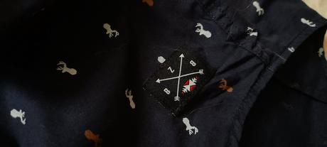 Bizzbee tmavě modrá košile s potiskem, s