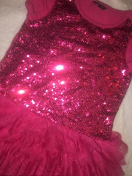 Růžové lindex šaty s flitry, tutu sukně, vel. 3 y, lindex,98